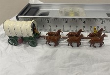 Vintage Wagon with 6 Horses Toy