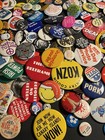 Vintage 1970’s 80’s Pinback Button Huge Lot Of 100+ Advertising Sports Etc — photo 3
