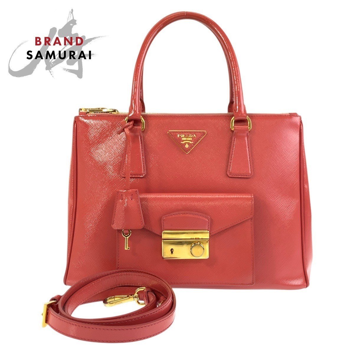 Prada Saffiano Leather Pink Tote Bag 2-Way Shoulder Handbag 502163