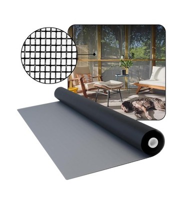 DOCA 96 in x 100 ft Window Screen Mesh - Window Screen Replacement, Fiberglas...