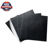 4 Pieces Neoprene Rubber Pads with Adhesive Backing 1/8 in Thick X 4 in X 4 In,