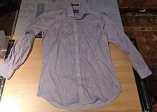 Forsyth Of Canada Shirt Mens 15.5 34/35 Non Iron Tailored Fit Red White Blue