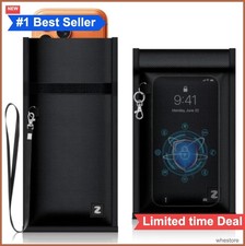 2 Pack Faraday Bags for Phones RFID Blocking 5G GPS WiFi Signal Blocker Key Fob