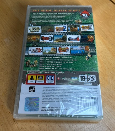 METAL SLUG ANTHOLOGY - Sony PlayStation Portable PSP - UK PAL - SEALED - Picture 2 of 4