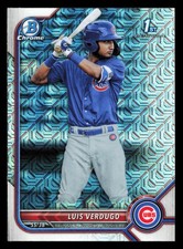 Luis Verdugo 2022 Bowman #BCP-147 Chicago Cubs CHROME 1ST MOJO REFRACTOR ROOKIE