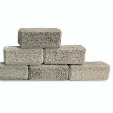 O Scale Retaining Wall Blocks - 100 PACK - Gypsum Construction