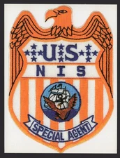Postcard - US Navy NIS Special Agent Symbol Badge Patch 