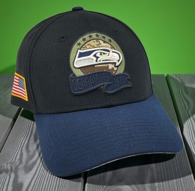 Seattle Seahawks New Era 2022 Salute To Service 39THIRTY Stretch S/M Hat Cap 