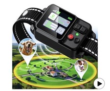 GPS Wireless Dog Fence System - Dog Collar, Electric Circular Fence for Dogs...