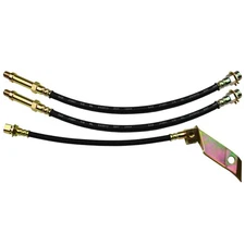67 Ford Mustang Front Disc Rear Drum Brake Rubber Flex Hose Line Set Kit 3 pc