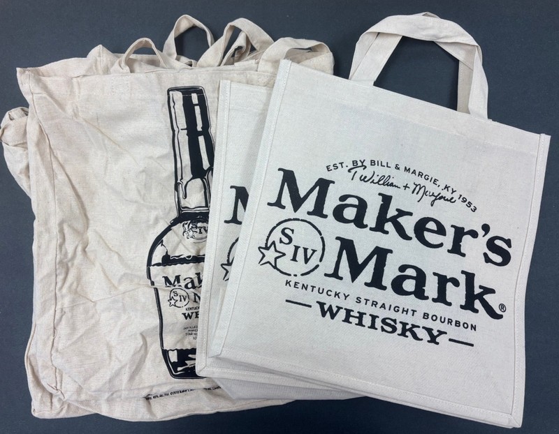 Makers Mark Bourbon Tote Medium Bag Lot of 4