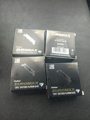 400 EUROMAX PLATINUM RAZOR BLADES 1/2 EMP200 NEW