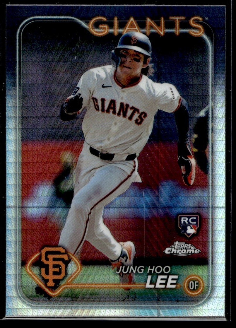 2024 Topps Chrome Prism Refractor Jung Hoo Lee Rookie San Francisco Giants #201