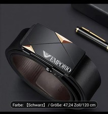 Emporio  Gürtel in Schwarz Stylisch Modern