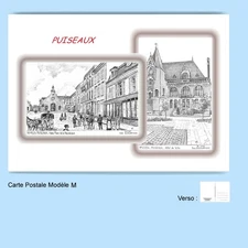 CP M 45023-334 POSTCARD 2 DRAWINGS 45 WELLS