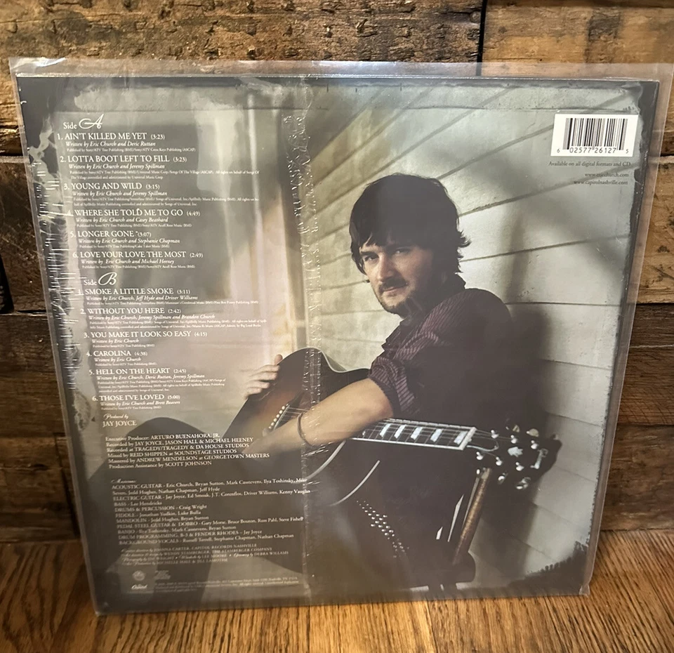 Eric Church CAROLINA Vinyl New Sealed Yellow Vinyl - 4th Pressing. - Image 3 of 3