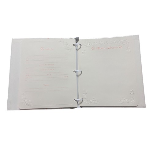 Hallmark Wedding Embossed Memory Book LOVE CHERISH HONOR - Picture 7 of 13