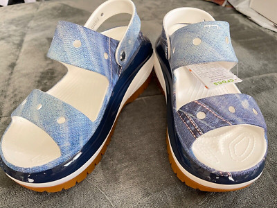 Crocs MEGA CRUSH Sandals Women 10 / Men 8 Denim | eBay