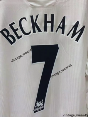 1996 プレミアリーグ （アウェイ/長袖）7番 BECKHAM 1996 プレミアリーグ （アウェイ/長袖）7番 BECKHAM