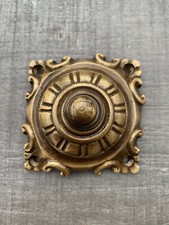 T&uuml;rklingel T&uuml;rschild Antik Stil Messing Klingelplatte Klingel Jugendstil Barock