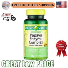 Spring Valley Papaya Enzyme Complex, 180 Chewable Tablets free and fast shipping