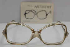 Vintage Pathway Optical Artistry Malt Frost Oversized Womens Eyeglass Frames NOS
