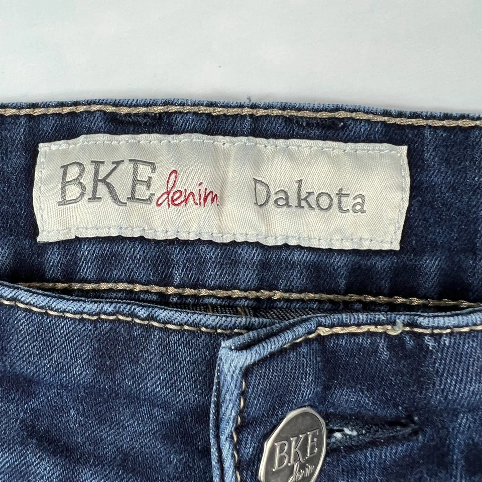 Pantalones Cortos de Denim BKE Para Mujer 28 Dakota Azul Desteñido Elastizados Cortes Elastizados Denim Foto 4 de 4