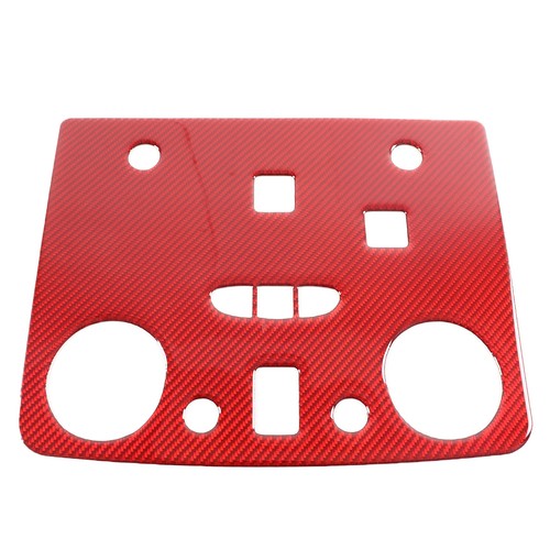 Red Carbon Fiber Front Seat Roof Reading Light Sticker For Hummer H2 2003-2007 - Imagen 14 de 18