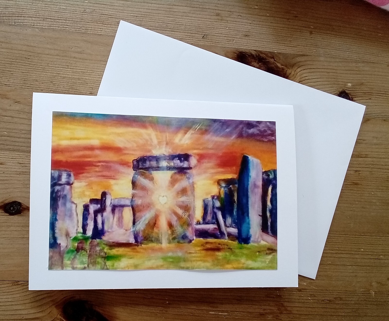 Stonehenge Greeting Card from original oil painting | eBay UK
