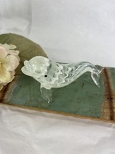 Beluga Whale Blown Glass Figurine
