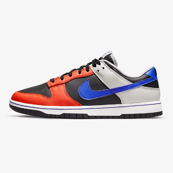 Кроссовки Nike Dunk Low в стиле ретро, черные/оранжевые/синие (DD3363-002), доставка ускоренная