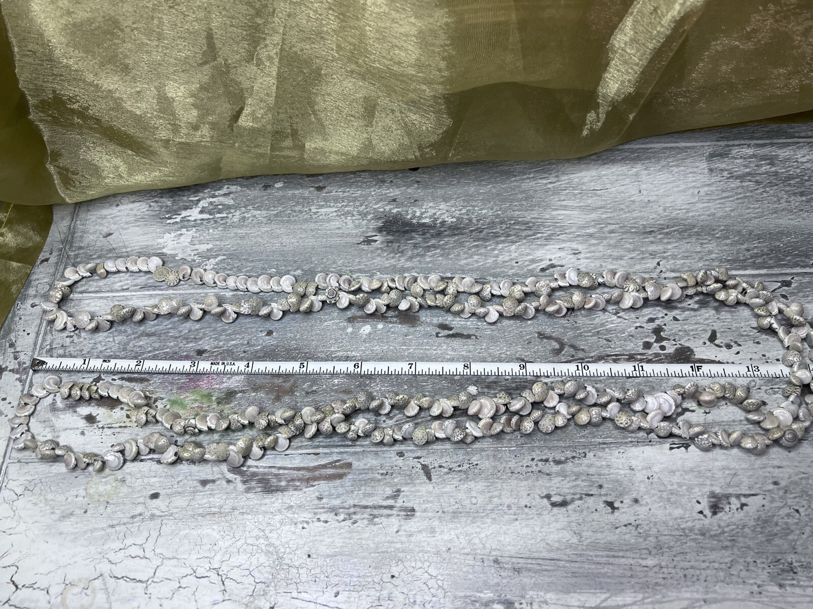 Shell Necklace Mini Shells Extra Long Nautical Oc… - image 8