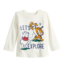 Disney Winnie the Pooh and Tigger Long sleeve Baby Boys Jersey Tee 18 months B11