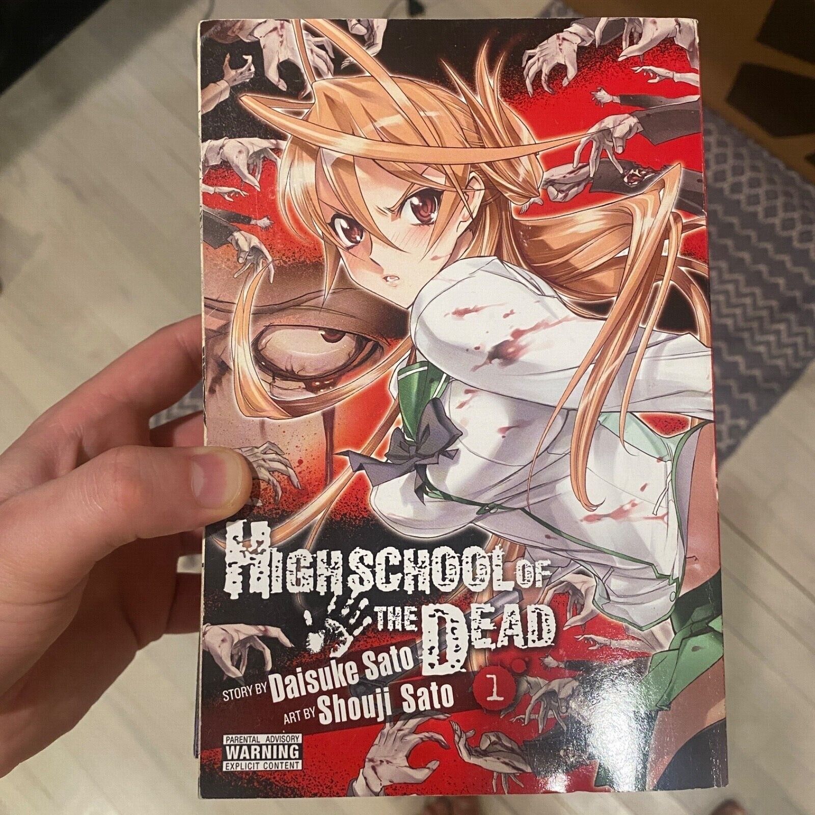 Mangá High School of The Dead volumes 1,2,3,4,5,6,7 e Volume Único  (Completo) - (Lote Fechado)