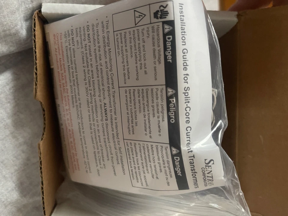 Transformadores actuales Leviton 200amp 2 piezas nuevos en caja Foto 2 de 3