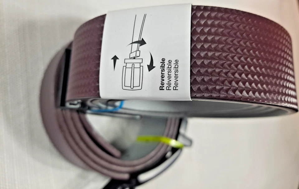 Cinturón de golf Nike de fibra de carbono granate púrpura S-XL 30 a 44"+ patrón mate rev Nuevo  Foto 4 de 4