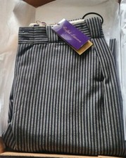 NEW Ralph Lauren Purple Label 50th Anniversary Pinstriped Pants Womens Size 6