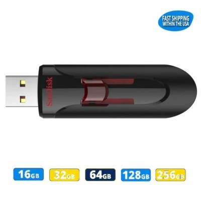 Sandisk Cruzer Glide 3.0 16GB 32GB 64GB 128GB 256G Flash Drive Memory Stick Lot