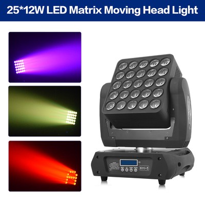 25x12W RGBW DMX Beam Wash LED Moving Head Matrix Light for Stage Dj Bar Club