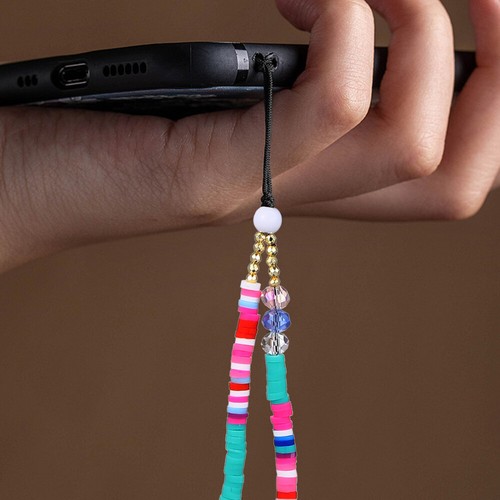 2 Pcs Mobile Phone Chain Beaded Wrist Strap Rope Lanyard - 第 9/11 張圖片