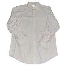 Jos A Bank Travelers Collection Shirt Men 17-33 Tailored Fit Button Down Beige