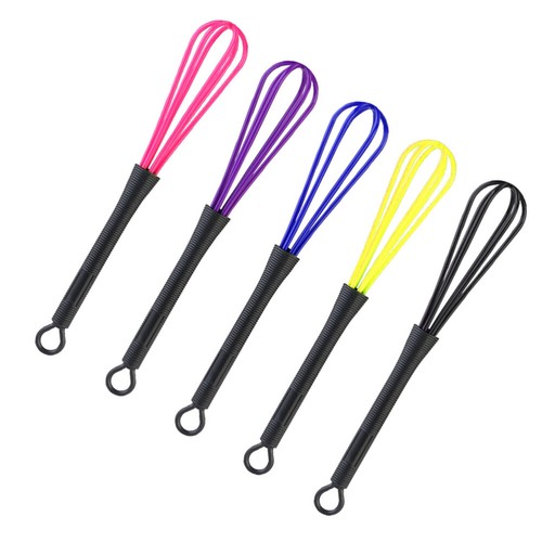 Batidor batidor batidor mezclador batidor globo tinte peluquería salón 5 piezas (color al azar) - Imagen 11 de 11