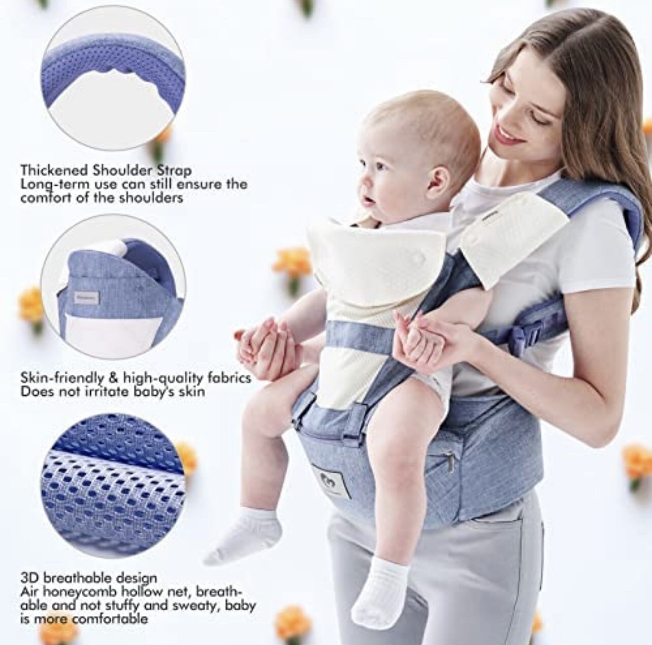 Bellababy MultiFunction Baby Carrier for Babies 336 Months Falak Tayyeb Platinum Government