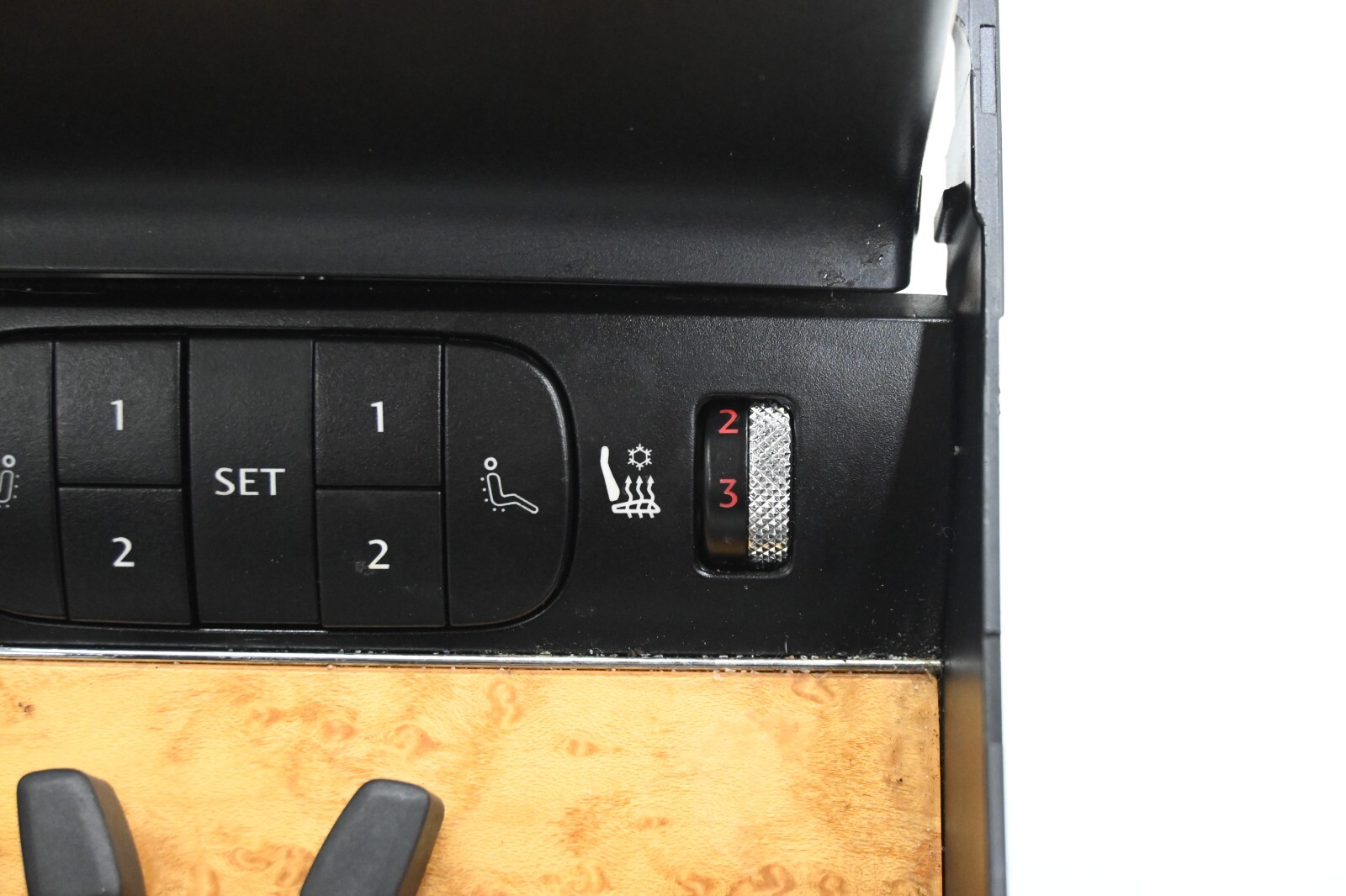 ⭐ 03-12 Bentley Continental Rear Center Console Seat Switch Adjustment Wood Oem
