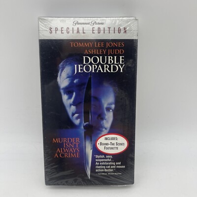 Paramount Special Edition Double Jeopardy Sealed VHS Movie With Watermarks  97361559438|