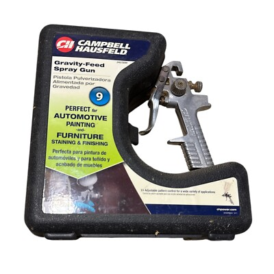 #ad #ad Campbell Hausfeld Gravity Feed Spray Gun w Hard Case New Auto Furniture $21.07