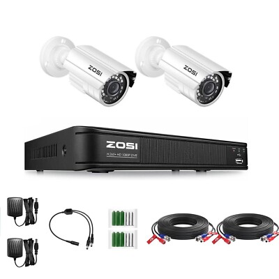ZOSI 8CH H.265+ 5mp Lite DVR HD 1080p Home Outdoor CCTV Security Camera System
