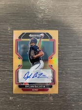 2022 Panini Prizm Draft Picks-Dylan DeLucia #PDP181-Neon Orange Auto #9/20