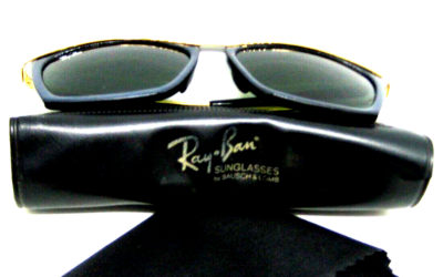 Ray-Ban USA 1980s Vintage B&L Olympian II L1004 Wayfarer Rare