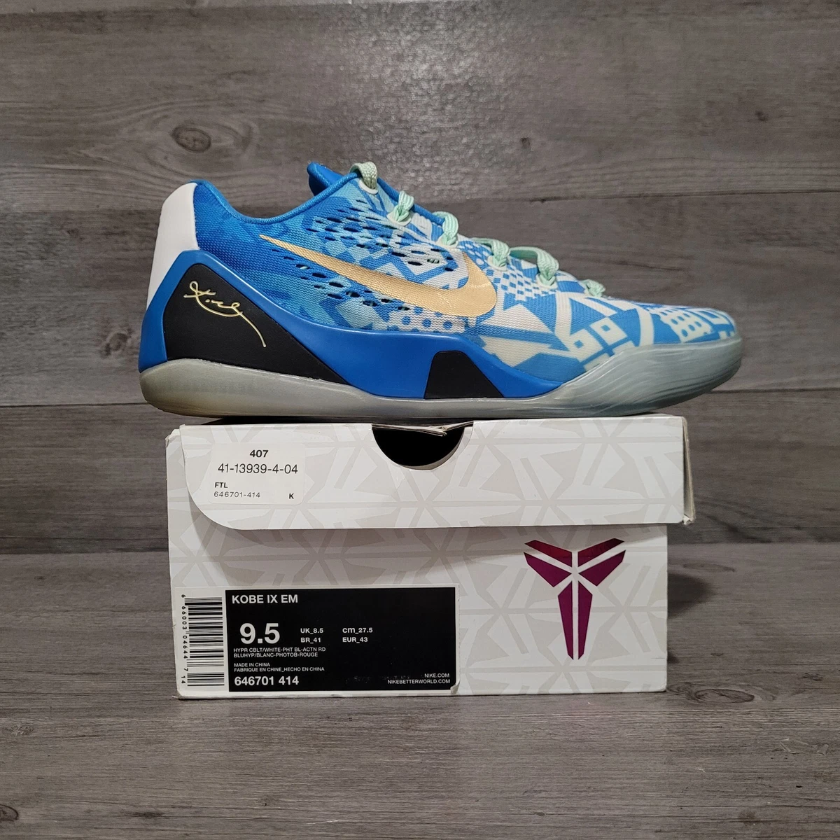Nike Kobe 9 EM Hyper Cobalt for Sale | Authenticity Guaranteed | eBay